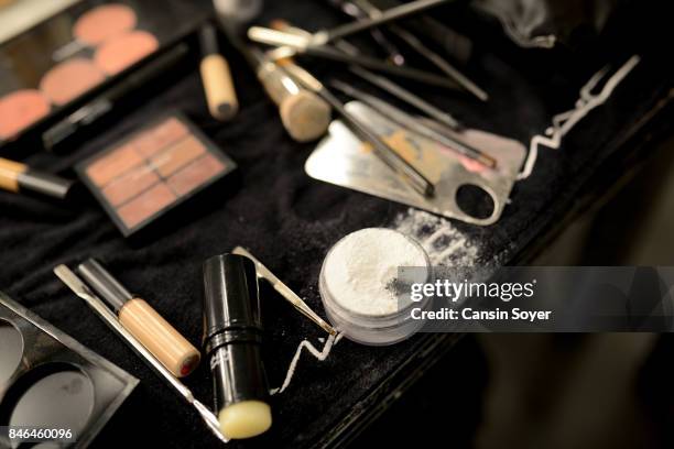 General view backstage ahead of the Umit Kutluk show during Mercedes-Benz Istanbul Fashion Week September 2017 at Zorlu Center on September 13, 2017...