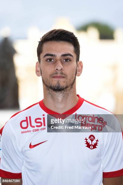 Vincent MARCHETTI during photoshooting of As Nancy Lorraine for new season 2017/2018 on September 12, 2017 in Nancy, France.