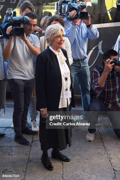 Actress Concha Velasco attends the 'National Culture' awards at the Santa Maria y San Julian Cathedral on September 13, 2017 in Cuenca, Spain.