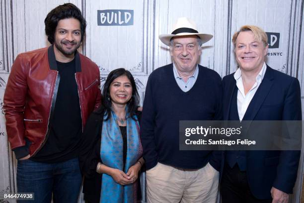 Ali Fazal, Shrabani Basu, Stephen Frears and Eddie Izzard attend Build Presents to discuss the film "Victoria & Abdul" at Build Studio on September...