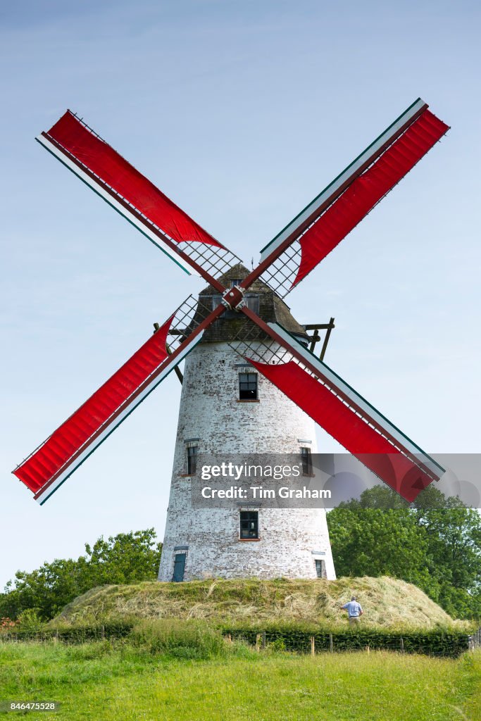 Windmill at Damme in Belgium