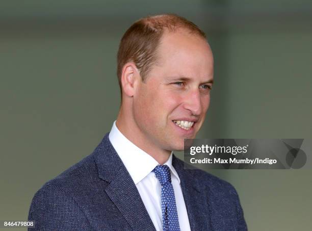 Prince William, Duke of Cambridge visits McLaren Automotive at the McLaren Technology Centre on September 12, 2017 in Woking, England.