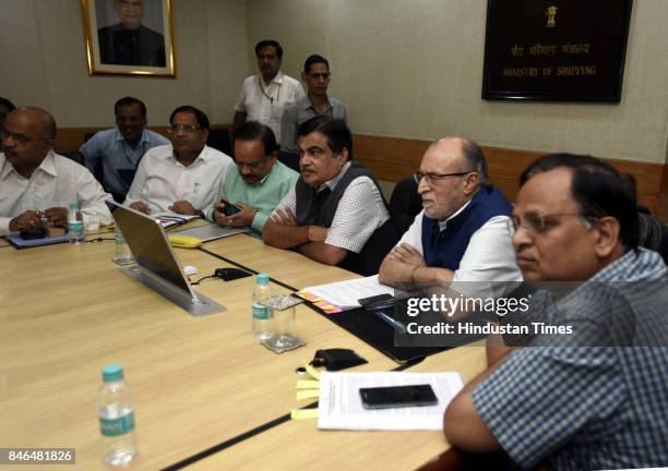 Nitin Gadkari, Minister of Road Transport & Highways, Shipping and Water Resources, River Development and Ganga Rejuvenation, Dr. Harsh Vardhan,...