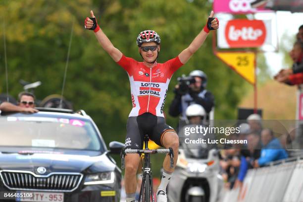 58th Grand Prix de Wallonie Arrival / Tim WELLENS Celebration / Chaudfontaine - Citadelle de Namur 216m / GP Wallonie /