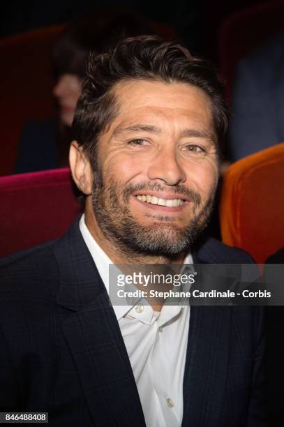 Bixente Lizarazu attends the RTL-RTL2-Fun Radio Press Conference to Announce Their TV Schedule for 2017/2018, at Cinema Elysee Biarritz on September...