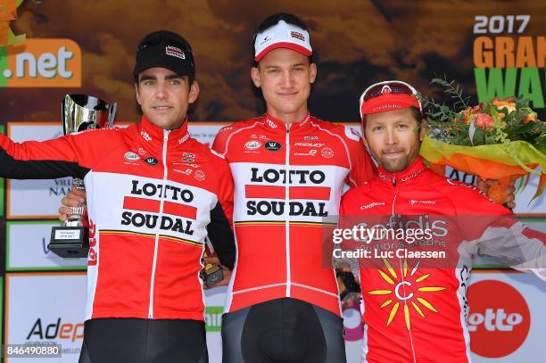 58th Grand Prix de Wallonie Podium/ Tony GALLOPIN / Tim WELLENS / Julien SIMON / Celebration / Chaudfontaine - Citadelle de Namur 216m / GP Wallonie /