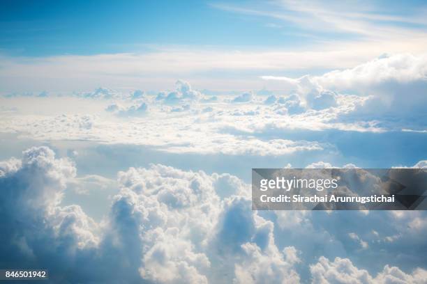 heavenly scenery of clouds in the sky - majestic clouds stock pictures, royalty-free photos & images