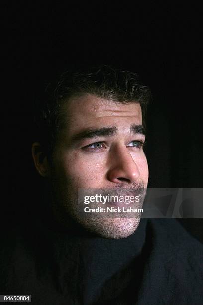 Patrick Marleau poses for a portrait during the 2009 NHL Live Western/Eastern Conference All-Stars Media Availability at the Queen Elizabeth Fairmont...