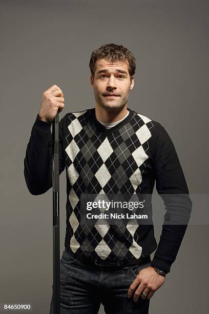 Patrick Marleau poses for a portrait during the 2009 NHL Live Western/Eastern Conference All-Stars Media Availability at the Queen Elizabeth Fairmont...