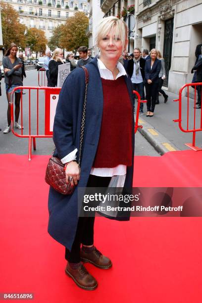 Flavie Flament, "On est fait pour s'entendre" on RTL, attends the RTL - RTL2 - Fun Radio Press Conference to announce their TV Schedule for 2017/2018...