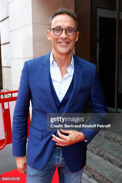 Julien Courbet, "Ca peut vous arriver" on RTL, attends the RTL - RTL2 - Fun Radio Press Conference to announce their TV Schedule for 2017/2018 at...