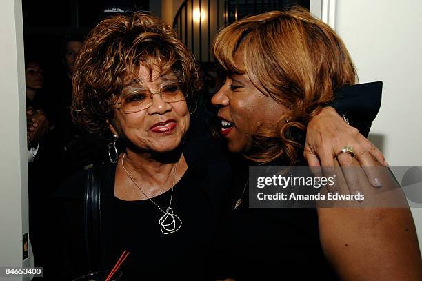 Musician Miles Davis's first wife Frances and daughter Cheryl attend "The Genius of Miles Davis" exhibition opening reception at Zune L.A. On...