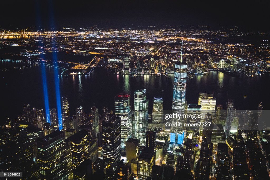 September 11th — Tribute in Light. New York, NY USA