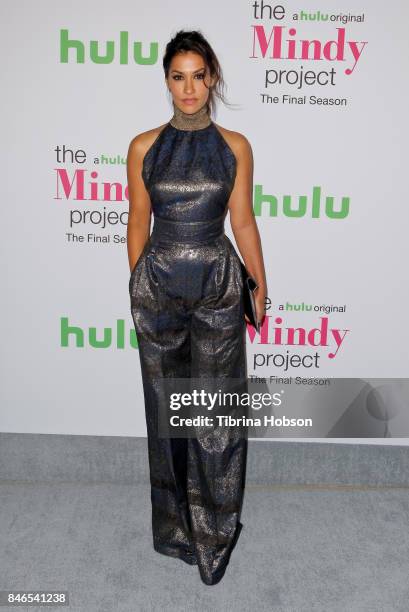 Janina Gavankar attends 'The Mindy Project' final season premiere party at The London West Hollywood on September 12, 2017 in West Hollywood,...