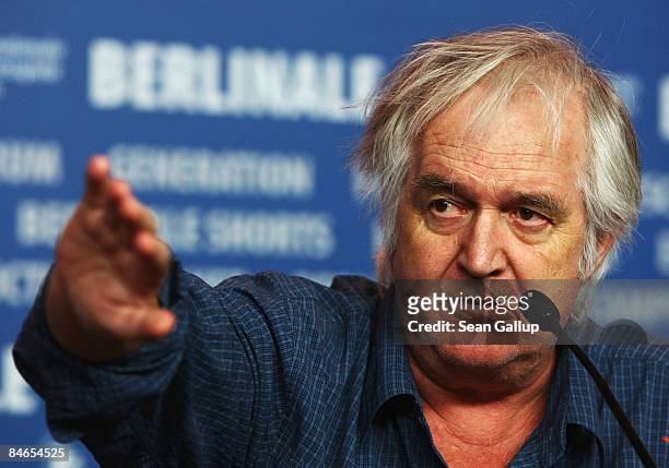Writer Henning Mankell attends the press conference for the International Jury as part of the 59th Berlin Film Festival at the Grand Hyatt Hotel on...