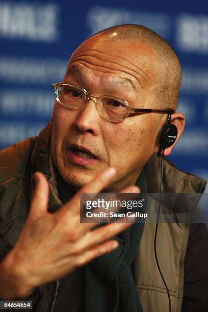 Director Wayne Wang attends the press conference for the International Jury as part of the 59th Berlin Film Festival at the Grand Hyatt Hotel on...
