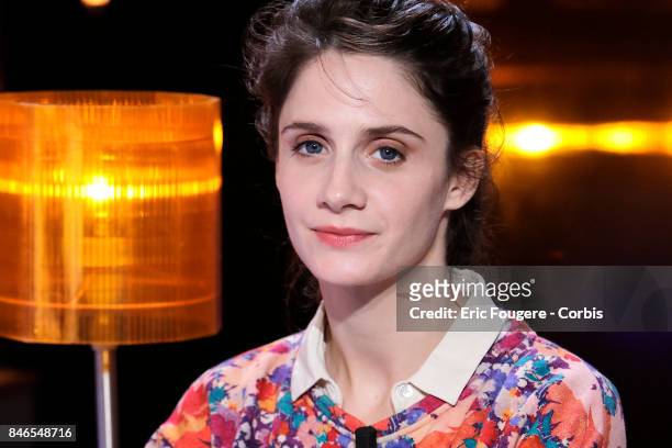 Judith Chemla poses during a portrait session in Paris, France on .