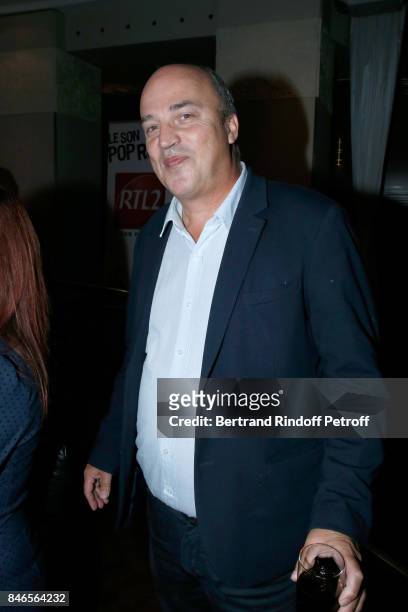 Vincent Parizot, "Le journal inattendu" on RTL, attends the RTL - RTL2 - Fun Radio Press Conference to announce their TV Schedule for 2017/2018 at...