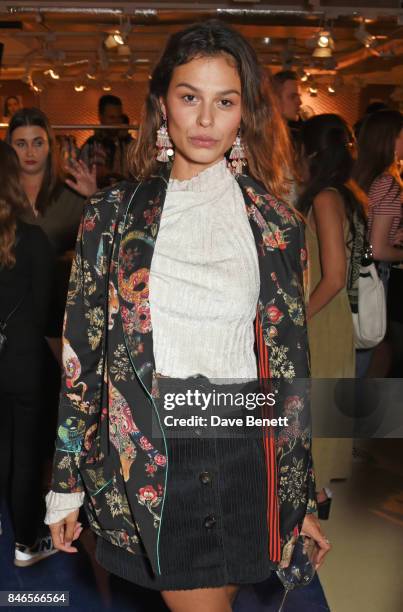 Katie Keight attends the launch of the House of Holland x Woody Woodpecker London Fashion Week pop up at Fenwick Of Bond Street on September 13, 2017...