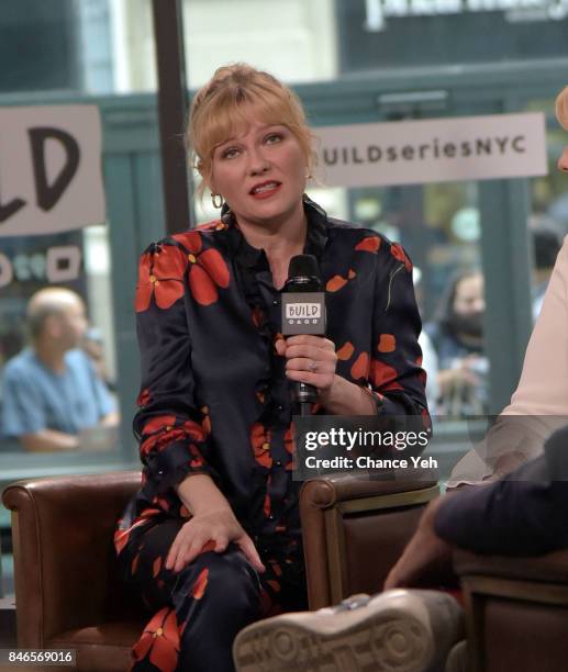 Kirsten Dunst attends Build series to discuss "Woodshock" at Build Studio on September 13, 2017 in New York City.