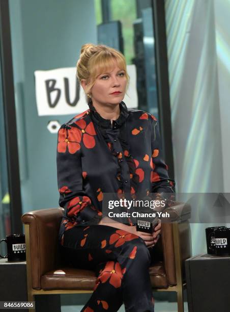 Kirsten Dunst attends Build series to discuss "Woodshock" at Build Studio on September 13, 2017 in New York City.