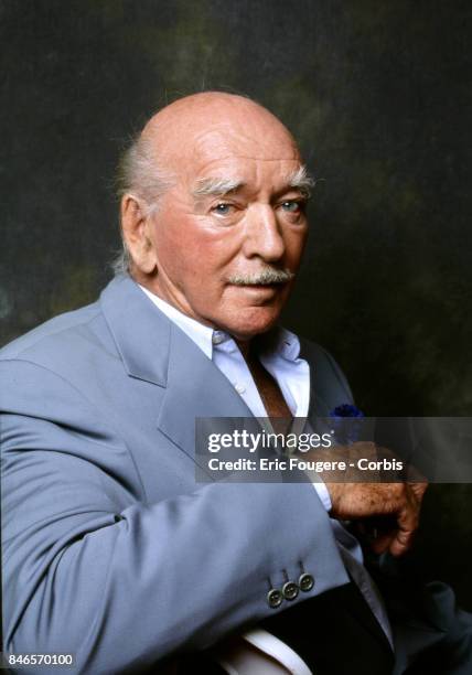 Eddy Barclay poses during a portrait session in Paris, France on .