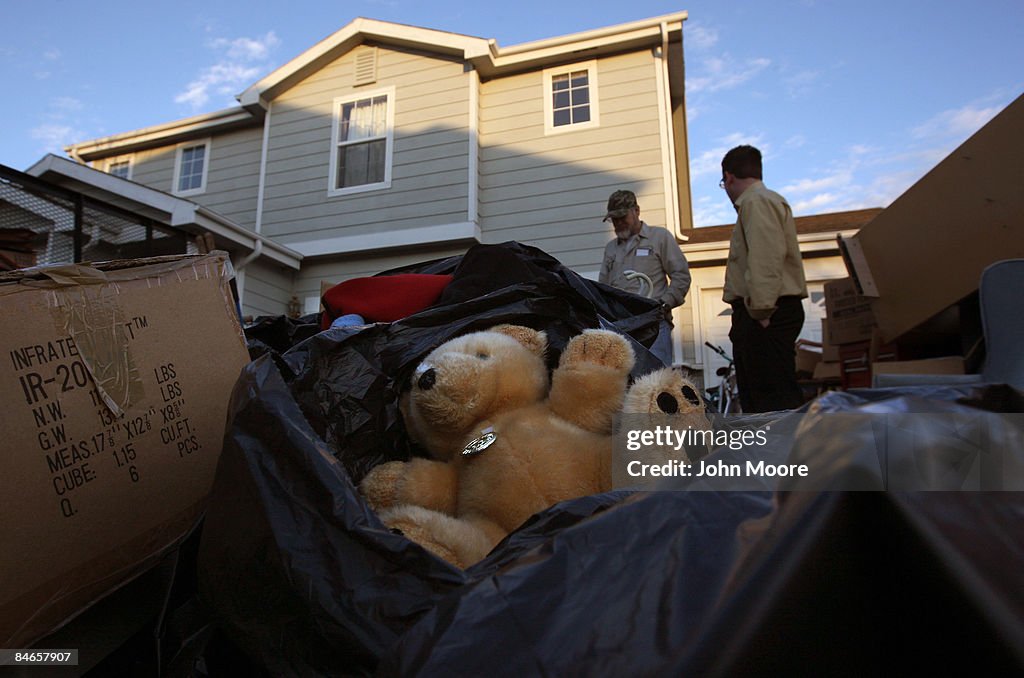 Families Are Evicted From Homes As Economic Crisis Worsens