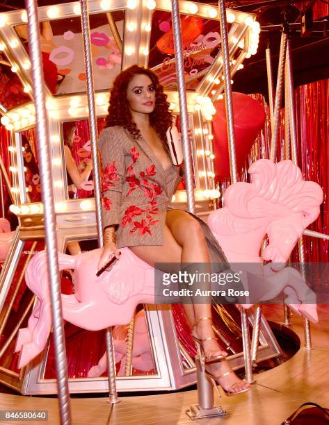 Madison Pettis attends Refinery29's "29Rooms: Turn It Into Art" at 106 Wythe Ave on September 7, 2017 in New York City.
