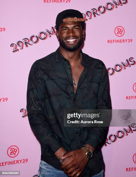 Broderick Hunter attends Refinery29's "29Rooms: Turn It Into Art" at 106 Wythe Ave on September 7, 2017 in New York City.