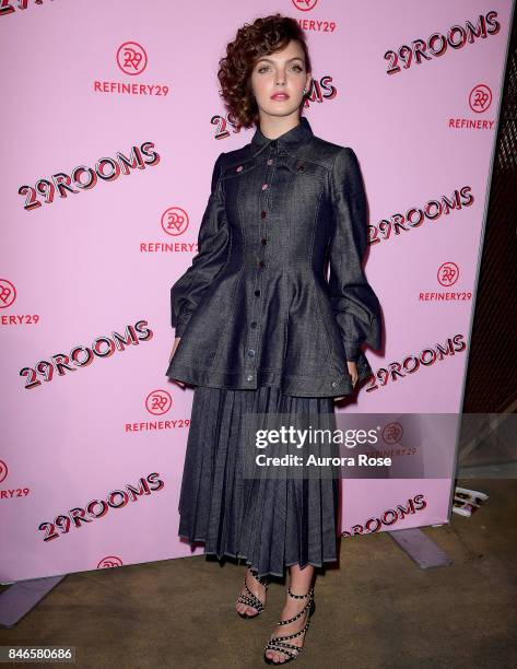 Camren Bicondova attends Refinery29's "29Rooms: Turn It Into Art" at 106 Wythe Ave on September 7, 2017 in New York City.