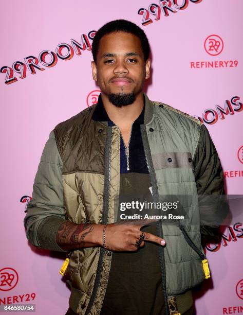 Mack Wilds attends Refinery29's "29Rooms: Turn It Into Art" at 106 Wythe Ave on September 7, 2017 in New York City.