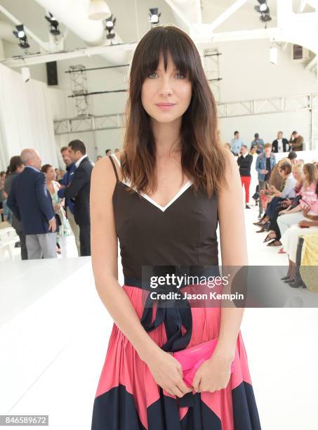 Caitriona Balfe attends the Delpozo show during Fashion Week at Pier 59 Studios on September 13, 2017 in New York City.