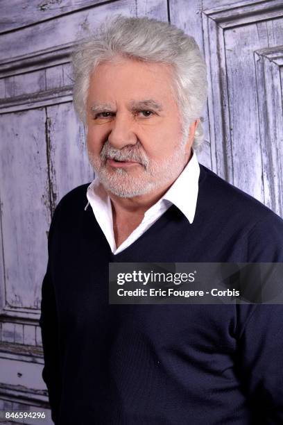 Roland Magdane poses during a portrait session in Paris, France on .