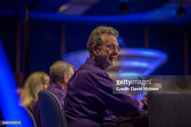 Director of Planetary Science, NASA, Jim Green, attends a news conference at Jet Propulsion Laboratory as NASA's Cassini spacecraft nears the end of...
