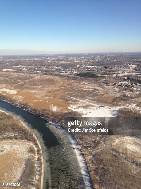 Minnesota river in St. Paul, Minnesota on January 18, 2015.