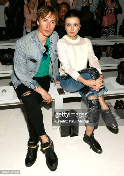 Ballet dancers Maxim Beloserkovsky and Irina Dvorovenko attend the Zang Toi fashion show during New York Fashion Week: The Shows at Gallery 3,...