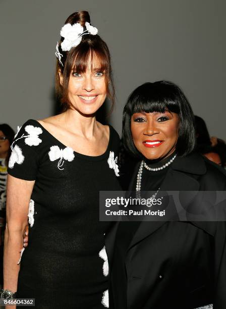Model Carol Alt and singer Patti LaBelle attend the Zang Toi fashion show during New York Fashion Week: The Shows at Gallery 3, Skylight Clarkson Sq...