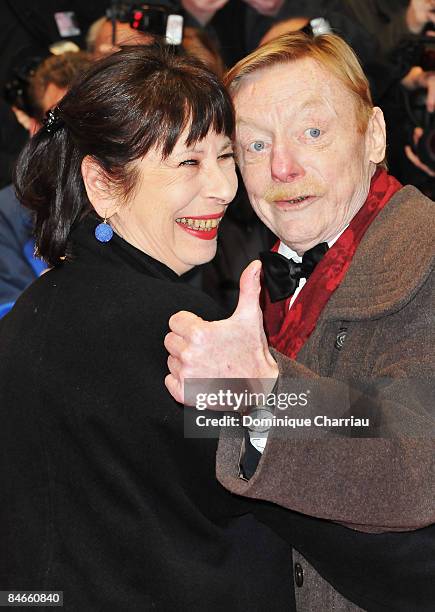 Otto Sander and Monika Hansen attend the "The International" premiere and Opening Ceremony during the 59th Berlin International Film Festival at the...