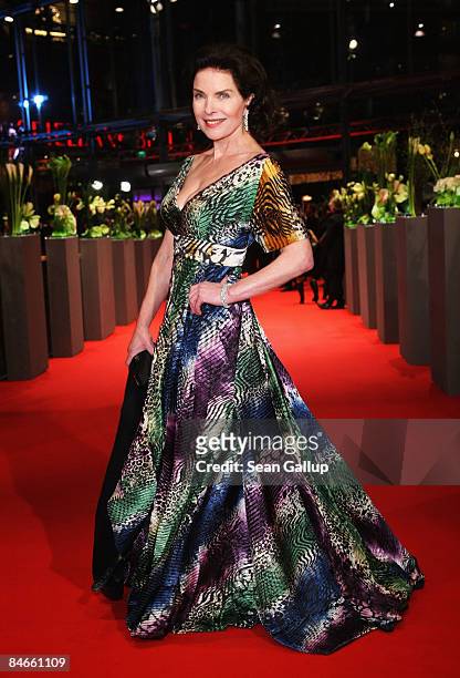 Actress Gudrun Landgrebe attends the premiere for 'The International' as part of the 59th Berlin Film Festival at the Berlinale Palast on February 5,...