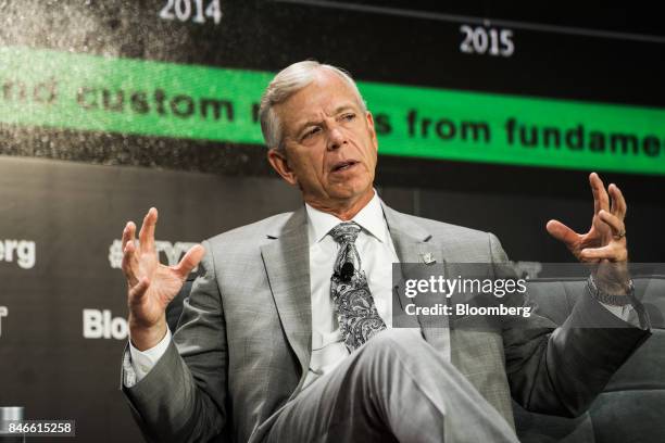 Lowell McAdam, chairman and chief executive officer of Verizon Communications Inc., speaks during a Bloomberg Technology event in New York, U.S., on...