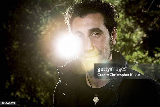 Musician Serj Tankian poses for a portrait session in Los Angeles for YRB.