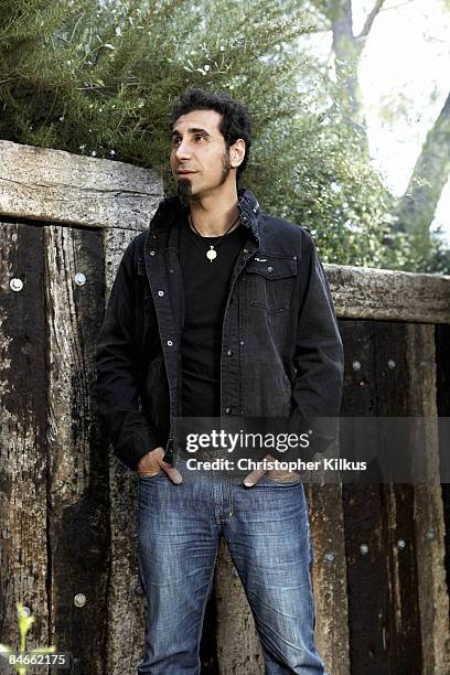 Musician Serj Tankian poses for a portrait session in Los Angeles for YRB.