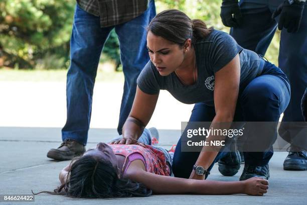 It Wasn't Enough" Episode 601 -- Pictured: Vanessa Lynch as Little Girl, Monica Raymund as Gabriela Dawson --