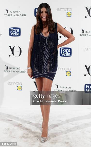 Model Noelia Lopez attends the 'Yo Dona MBFW opening party' photocall at Barcelo hotel on September 13, 2017 in Madrid, Spain.