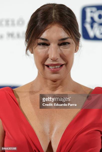 Model Raquel Revuelta attends the 'Yo Dona MBFW opening party' photocall at Barcelo hotel on September 13, 2017 in Madrid, Spain.