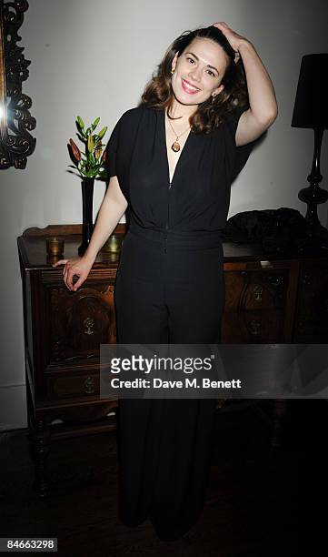 Hayley Atwell attends the afterparty following the press night of 'A View From The Bridge', at Ruby Blue on February 5, 2009 in London, England.