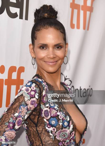 Halle Berry attends the 'Kings' premiere during the 2017 Toronto International Film Festival at Roy Thomson Hall on September 13, 2017 in Toronto,...