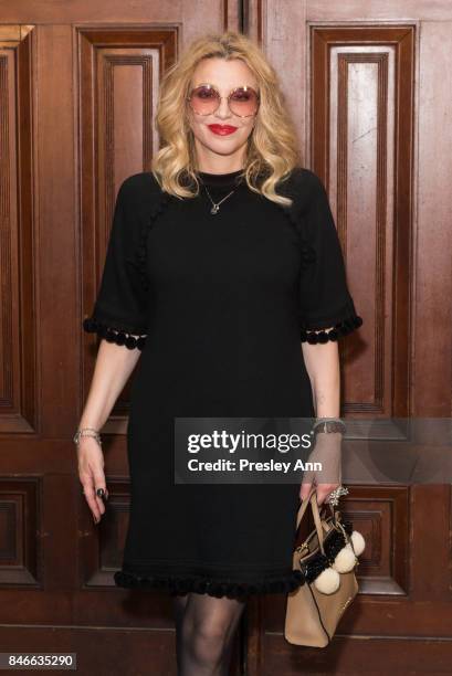 Courtney Love attends Marc Jacobs Spring 2018 Show - Red Carpet at Park Avenue Armory on September 13, 2017 in New York City.