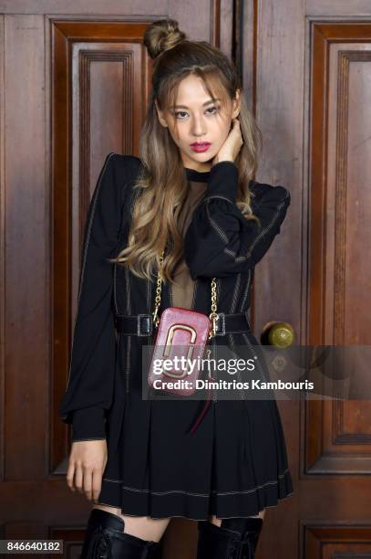 Mariya Nishiuchi attends Marc Jacobs SS18 fashion show during New York Fashion Week at Park Avenue Armory on September 13, 2017 in New York City.
