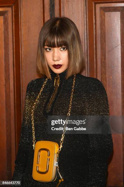 Riisa Naka attends the Marc Jacobs Fashion Show during New York Fashion Week at Park Avenue Armory on September 13, 2017 in New York City.